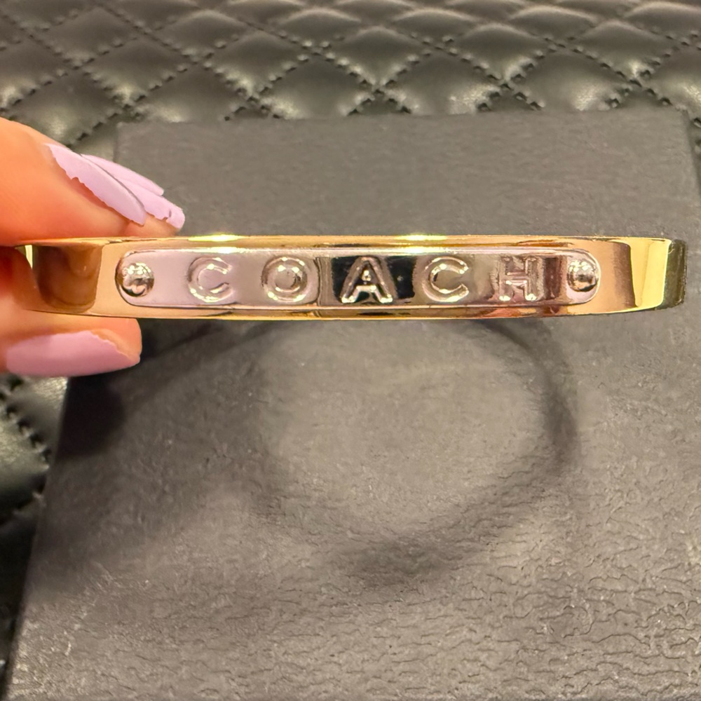COACH Gold/Silver Bangle Bracelet